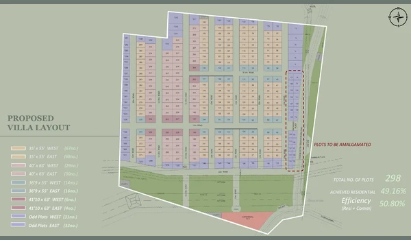 Nambiar's Beverly Green site layout at Bilwaradahalli, Bannerghatta Road